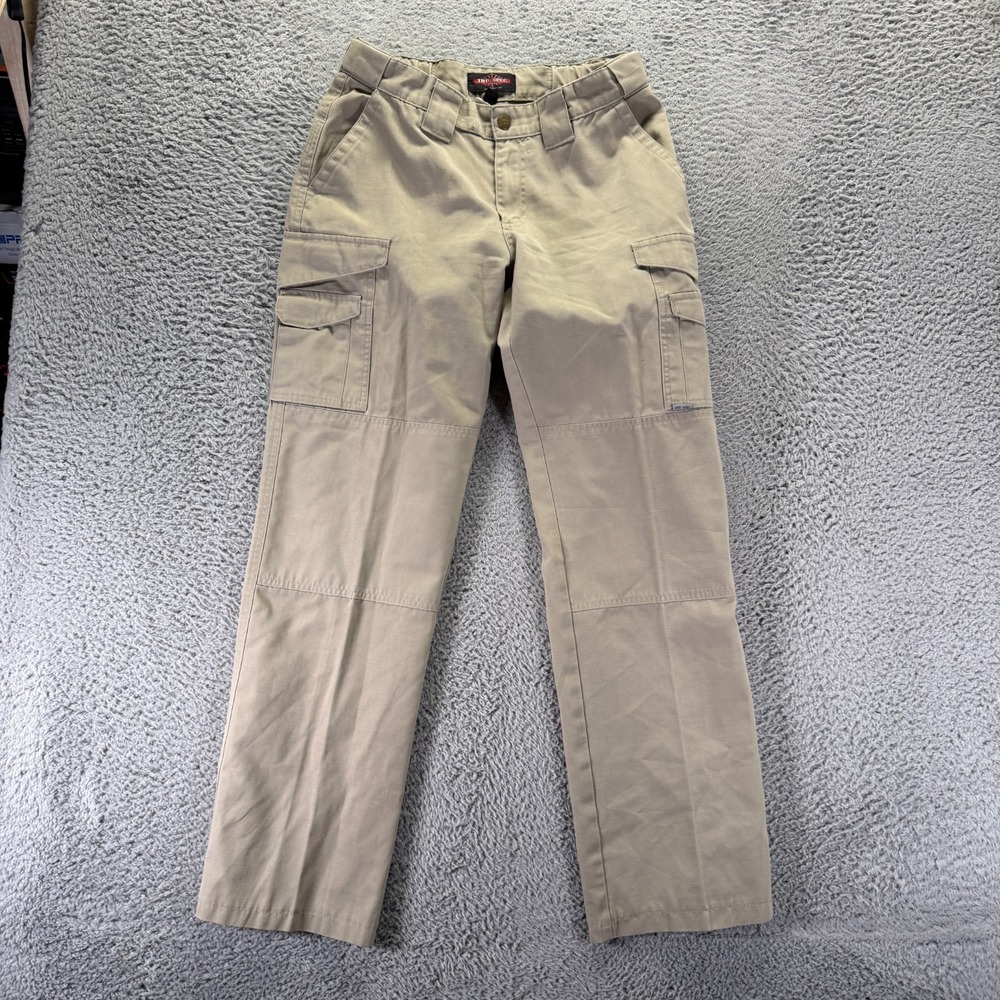 Tru-Spec Pants Womens 8 Beige Polyester Ripstop Cargo Straight Workwear Utility